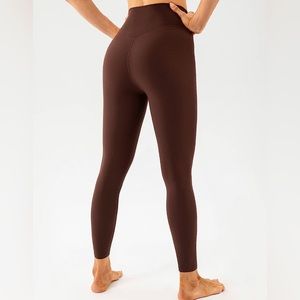 New Chocolate Brown High Rise Ankle Length Leggings